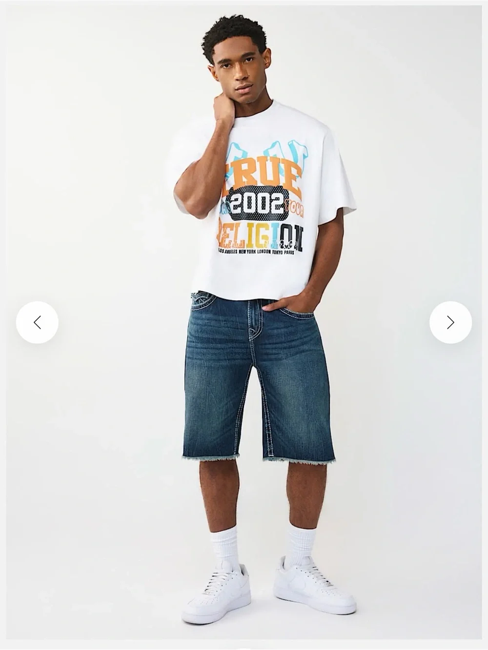True Religion Jorts Jean Shorts Ricky 31